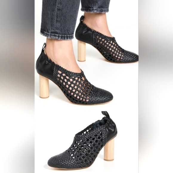 EUC Ulla Johnson Zaria Woven Leather High Heel Shoes size 40 US 10